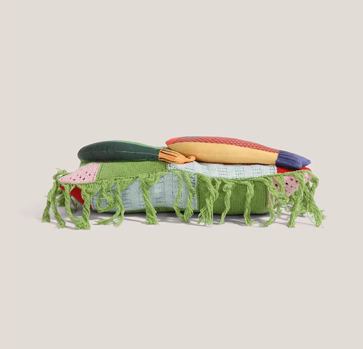 Designer Knitted Fish Bag (Available in 4 Colors)